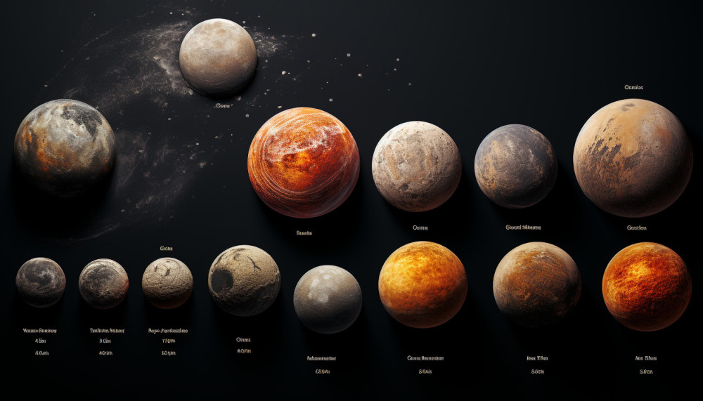 Les importantes lunes ou satellites de Saturne